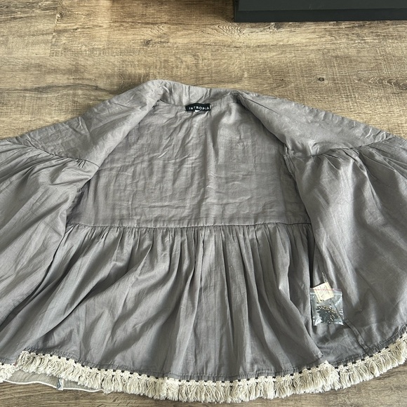 Intropia Beaded Embroidered Boho Open Jacket M - Picture 8 of 10
